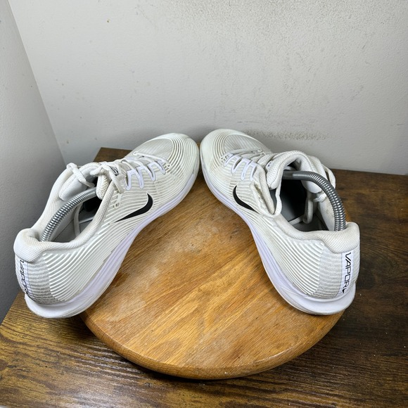 Nike Court Air Zoom Vapor 12 HC White Black Shoes Mens FV5552-101 Size 11